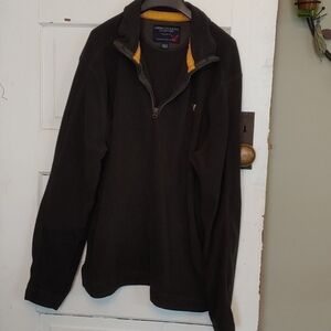 American Eagle Green Quarter Zip Fleece Pullover Sweatshirt Size XL